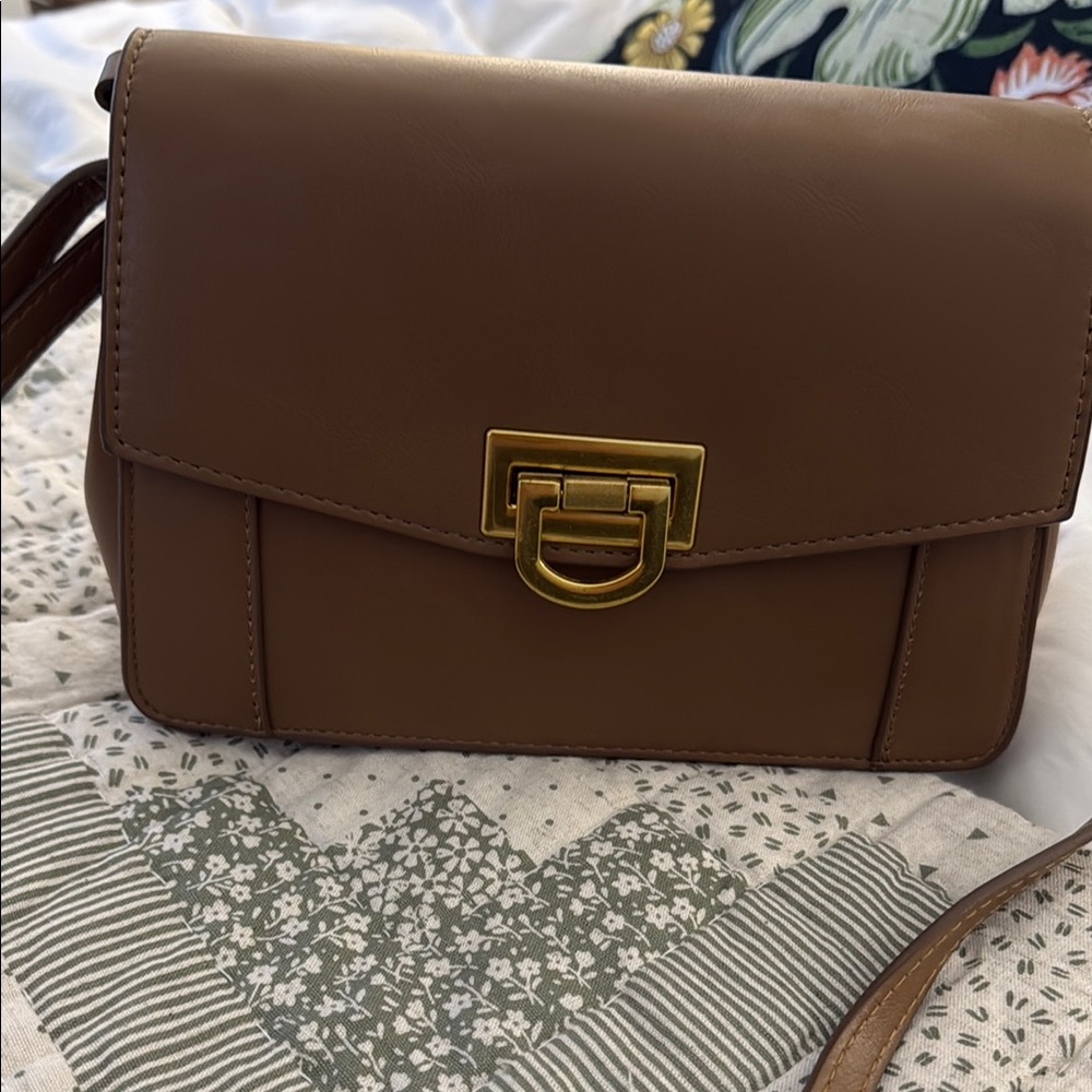 Mango Tan Crossbody Bag